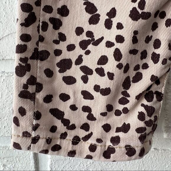 Banana Republic High Rise Skinny Brown Beige Animal Print Skinny Jeans 25p - Picture 10 of 12